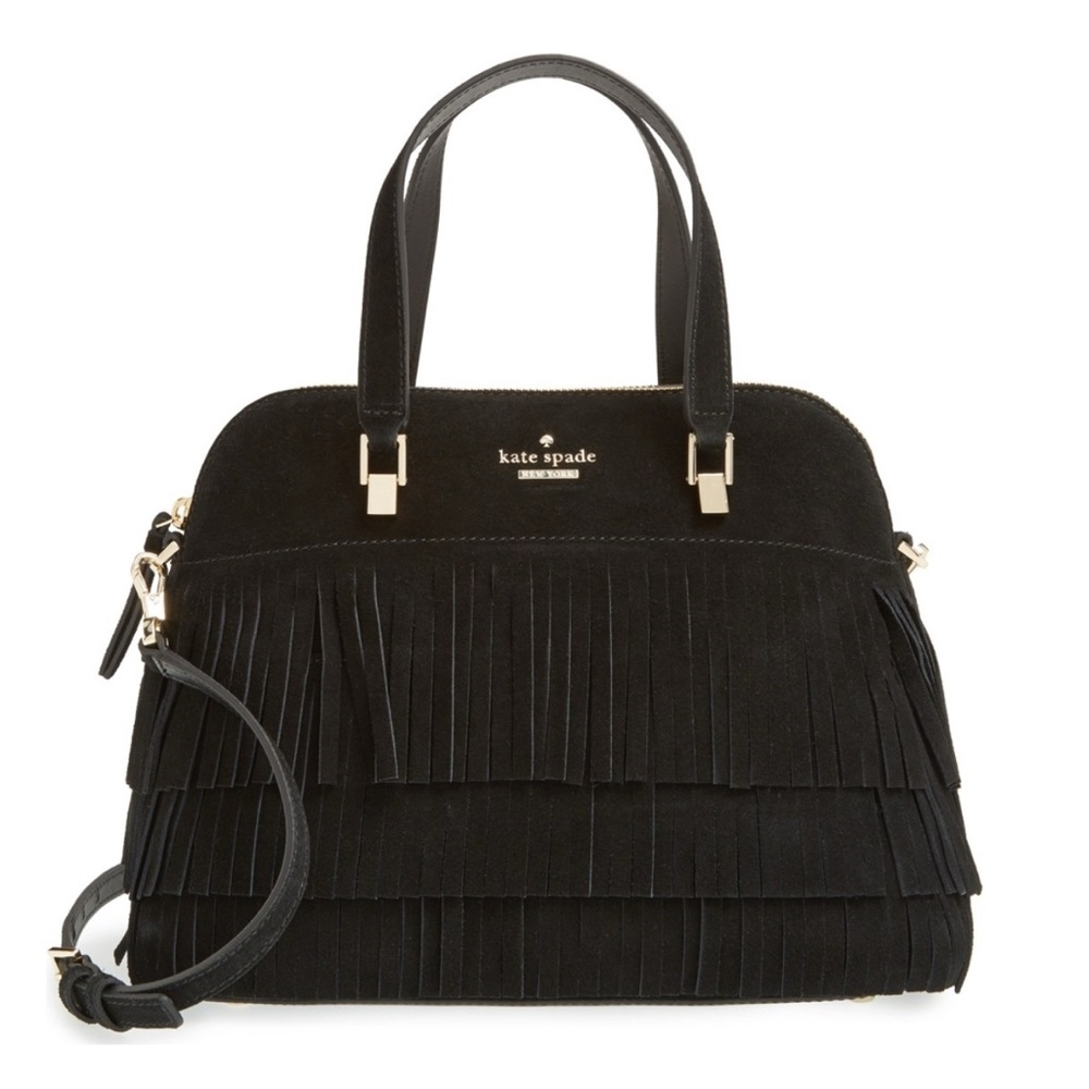 Kate Spade Black Fringe Women's Bag